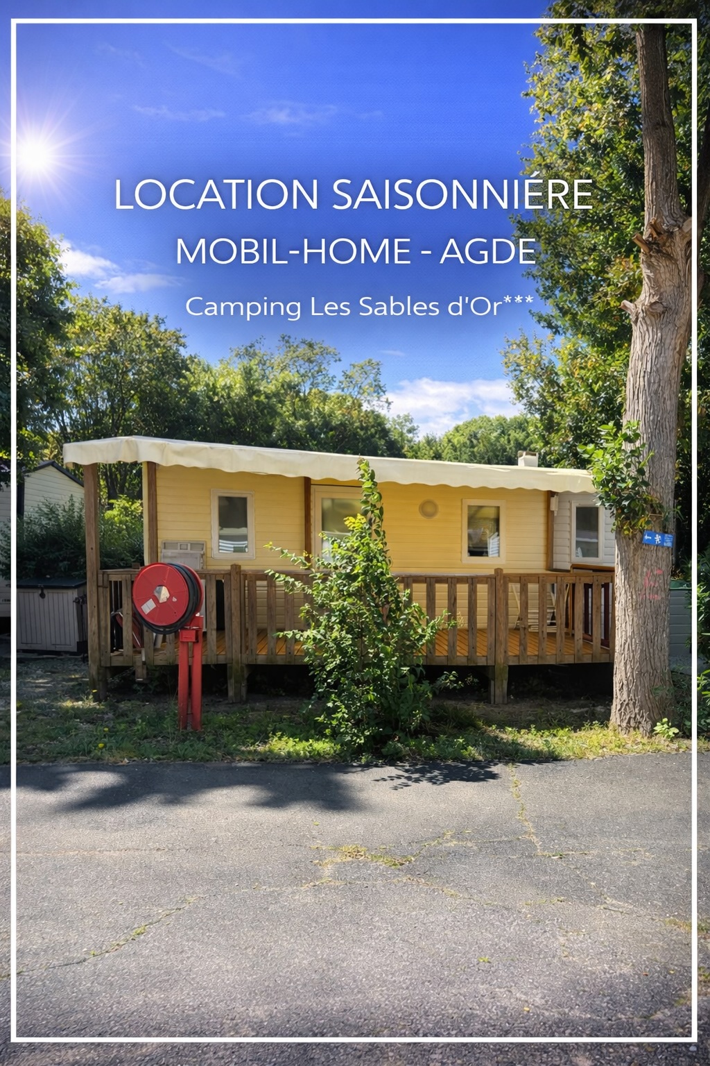 Mobil-home Rose au camping Les Sables d'Or