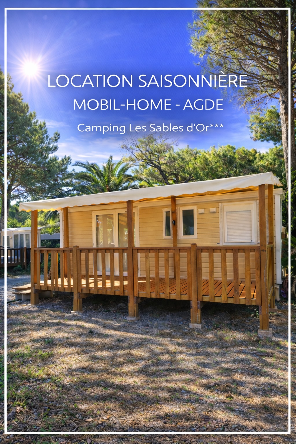 Mobil-home Violet au camping Les Sables d'Or