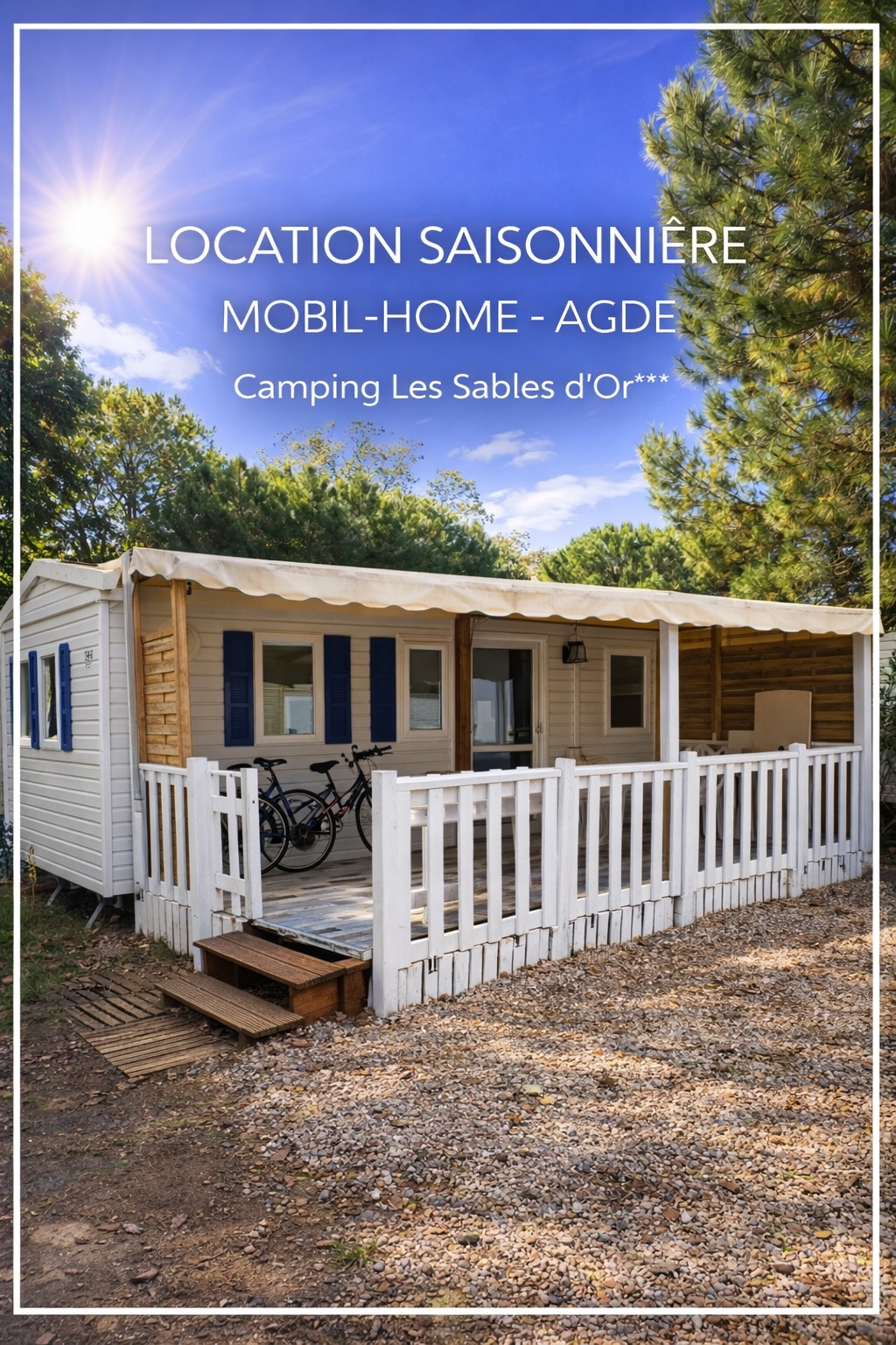 Mobil-home Orange au camping Les Sables d'Or