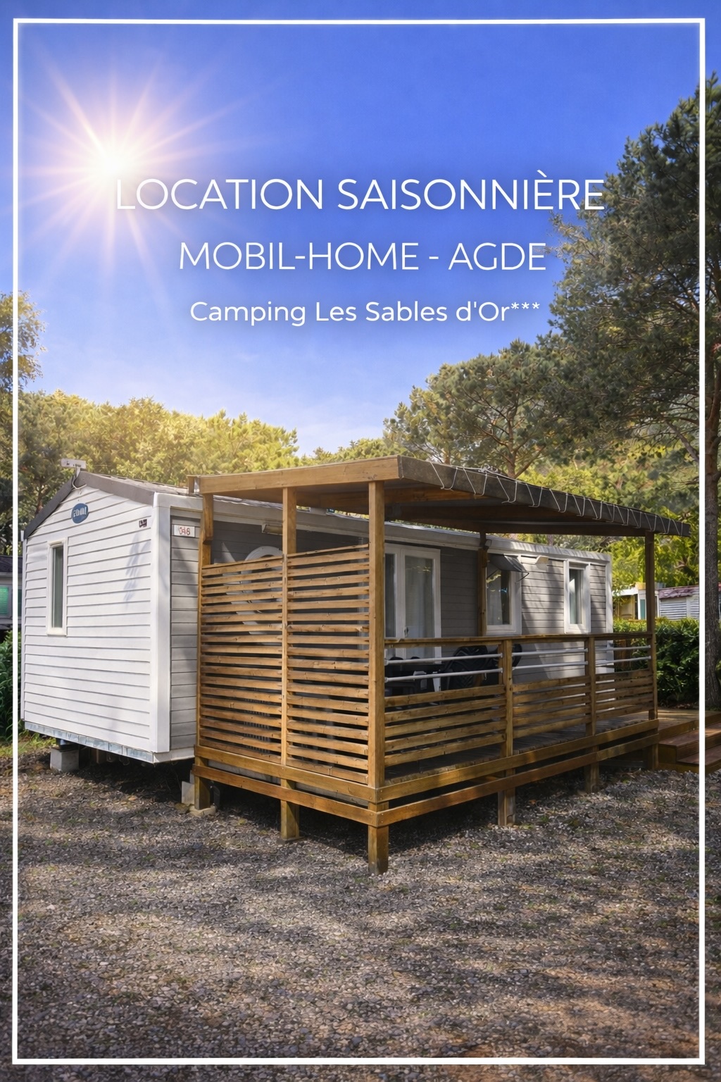 Mobil-home Orange au camping Les Sables d'Or