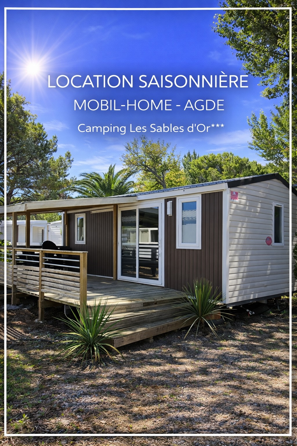 Mobil-home Beach au camping Les Sables d'Or