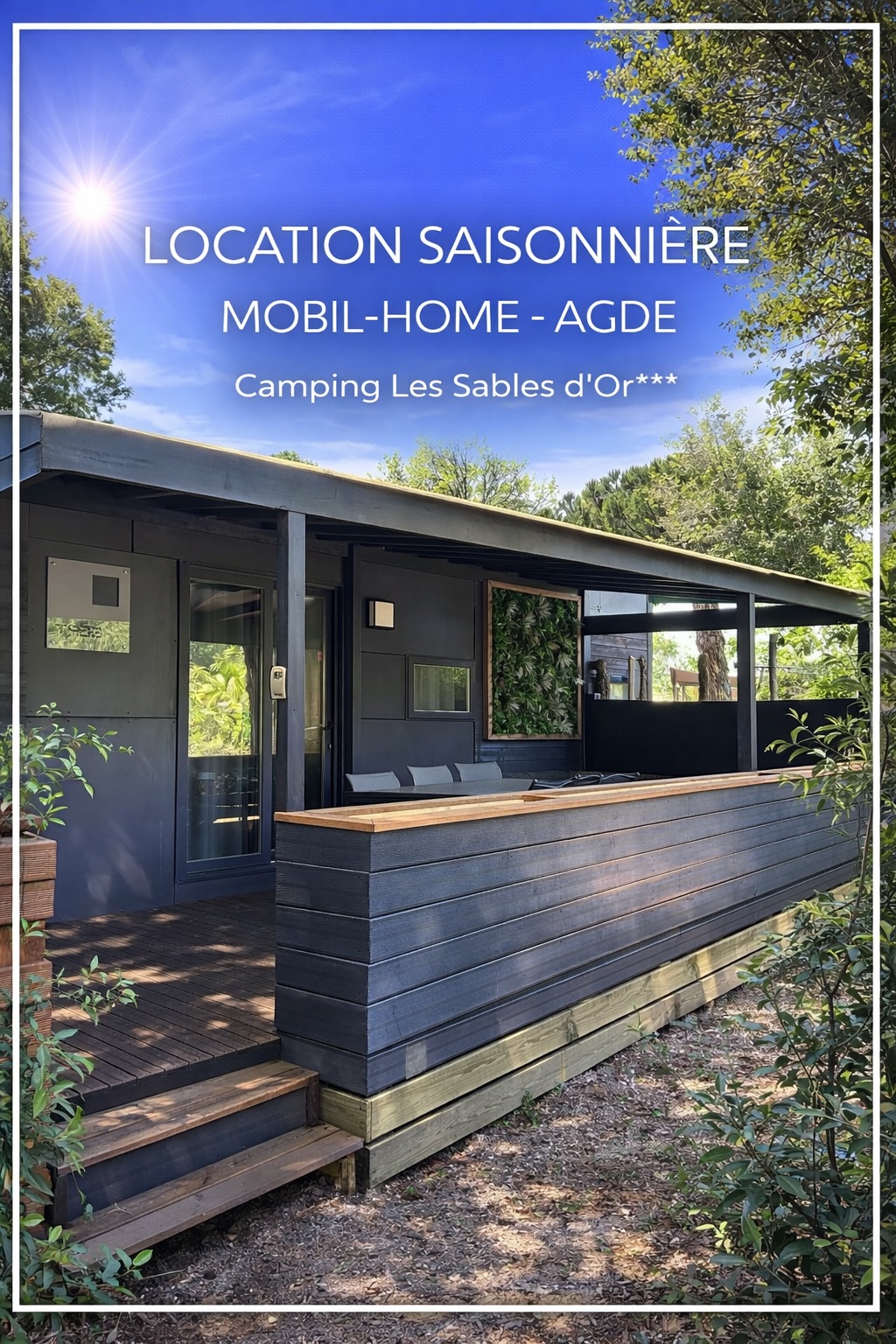 Mobil-home Garden au camping Les Sables d'Or