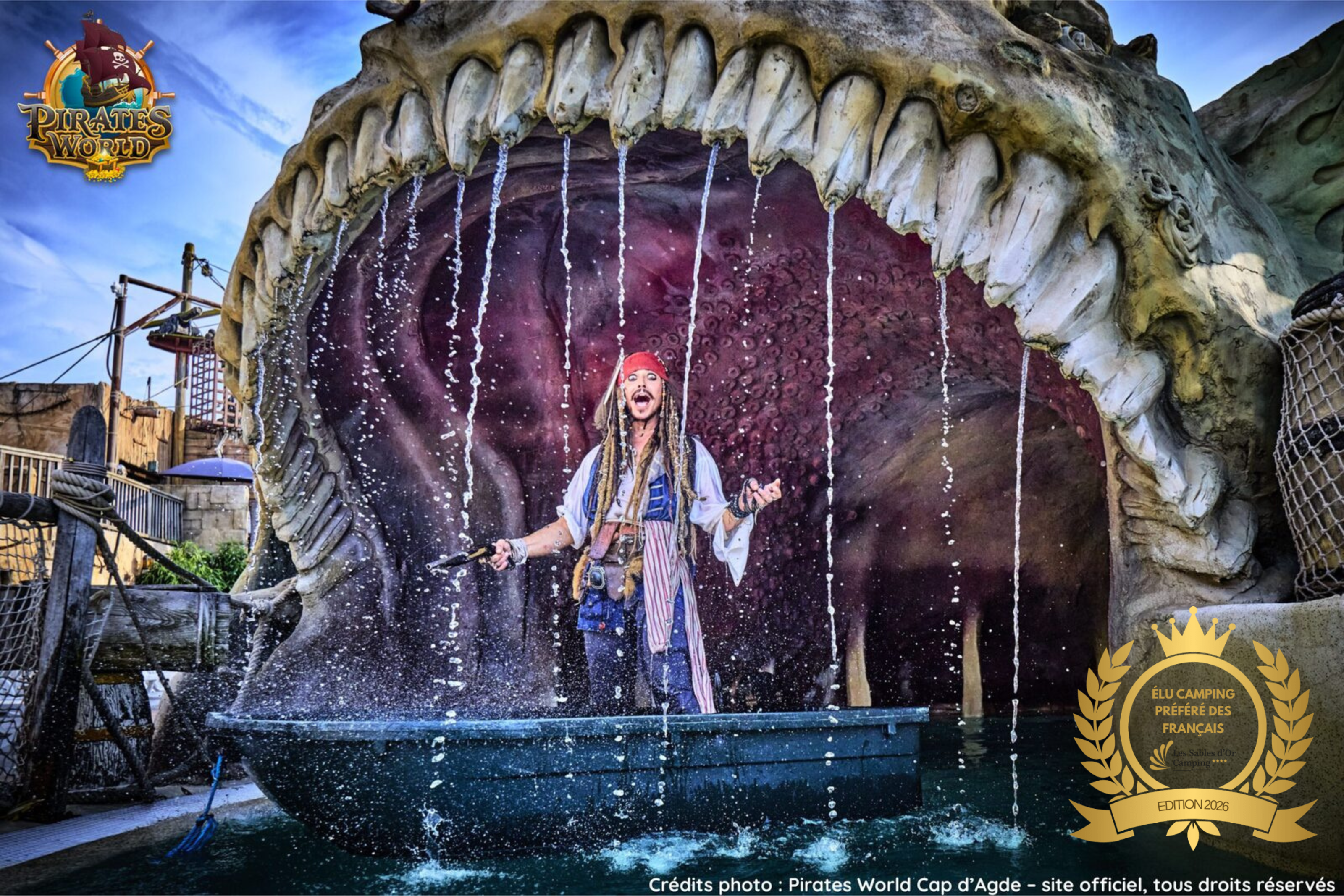 Parc aquatique Pirates World — Camping Les Sables d'Or